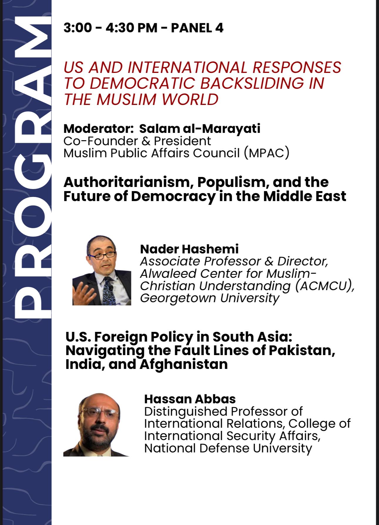 Dr. Hassan Abbas — Book Tour & Signing · Plate 66